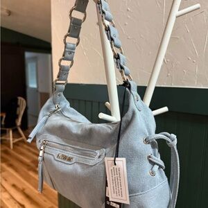 Steve Madden NYC light blue Jean shoulder bag NWT
